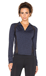 Топ с длинным рукавом mesh paneled zipneck - Lanston Sport