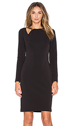Мини платье с вырезом long sleeve - Halston Heritage
