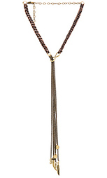 Ожерелье-лассо из плетенной кожи - Ettika