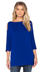 Топ wide neck cold shoulder tunic - Michael Stars