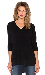 Свитер mixed media slim v-neck - Vince