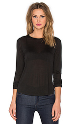 Простая футболка long sleeve shirttail - Vince