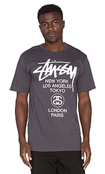Футболка world tour - Stussy