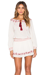 Жатое крестьянское платье - LoveShackFancy