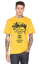 Футболка world tour - Stussy