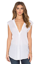 Топ sleeveless henley tunic - Enza Costa