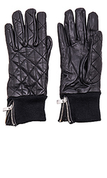 Кожаные перчатки leather quilted gloves - Maison Scotch