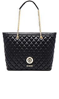 Сумка тоут quilted - Love Moschino