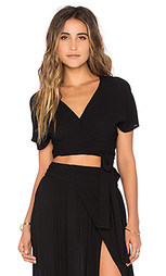 Топ с запахом и коротким рукавом - Wildfox Couture