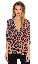 Блуза с леопардовым принтом slim signature - Equipment