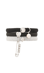 Crystal safety pin cluster pony - Marc Jacobs