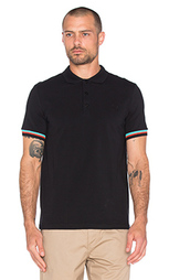 Поло из пике с полосатыми манжетами - Fred Perry x Raf Simons