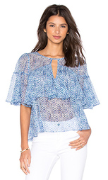 Верх с оборкой shibori - Rebecca Taylor