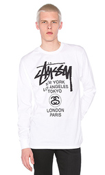 Футболка world tour - Stussy