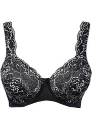 Бюстгальтер-минимайзер, чашка C (цвет лиловых незабудок/белый) Bonprix