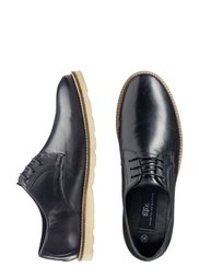 Кожаные туфли на шнурках (черный) Bonprix