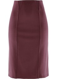 Трикотажная юбка дизайна Maite Kelly с эластичными вставками (черный) Bonprix