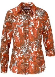 Блузка (серый с узором) Bonprix