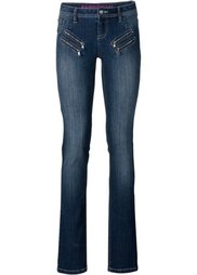 Джинсы Slim Fit (черный «потертый») Bonprix
