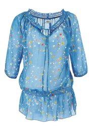 Блуза (кремовый/с цветочным узором) Bonprix