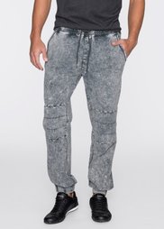 Трикотажные брюки Slim Fit (серый) Bonprix