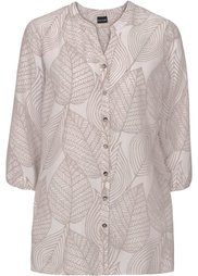 Легкая блузка (цвет белой шерсти/горчично-жел) Bonprix