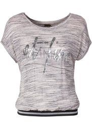 Футболка с эластичным поясом (нежно-розовый) Bonprix