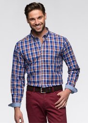 Рубашка (темно-синий/белый в клетку) Bonprix