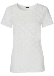 Кружевная футболка (омаровый) Bonprix