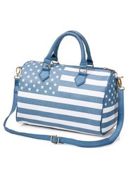 Сумка-боулинг (ярко-розовый с узором) Bonprix