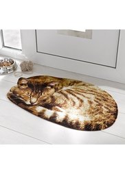 Грязезащитный коврик Кот (коричневый) Bonprix