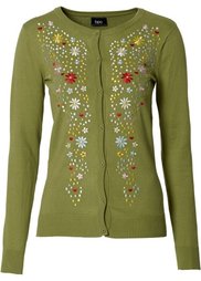 Кардиган (серый меланж) Bonprix