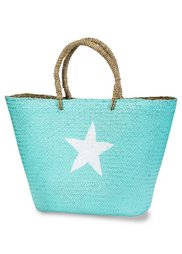 Соломенная сумка Звезда (розовый/белый) Bonprix