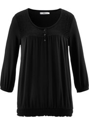 Футболка с рукавом 3/4 (клубничный/цвет белой шерсти с) Bonprix