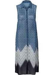Блузка длинного покроя (черный) Bonprix