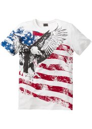 Футболка Slim Fit (серый) Bonprix