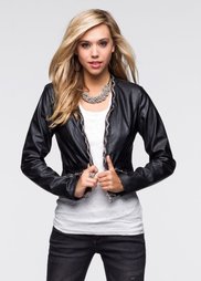 Куртка под кожу (темно-оранжевый/золотистый) Bonprix