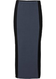 Трикотажная юбка (черный/сливовый) Bonprix