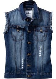Джинсовый жилет Regular Fit (нежно-голубой «потертый») Bonprix
