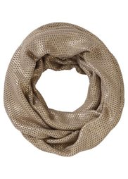 Вязаный шарфик-снуд с металлическим покрытием (дымчатый/серебристый) Bonprix