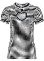 Футболка (темно-красный/белый) Bonprix