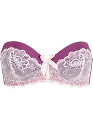 Бюстгальтер без бретелек, чашка C (сливовый/кремово-розовый) Bonprix