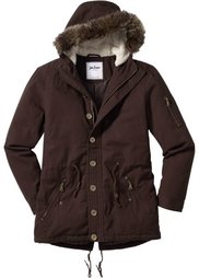 Куртка-парка Regular Fit на ватной подкладке (темно-оливковый) Bonprix