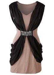 Платье (лиловый/черный) Bonprix