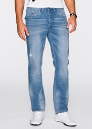 Джинсы Regular Fit Straight, длина (в дюймах) 32 (голубой выбеленный) Bonprix