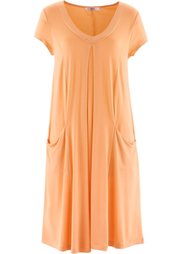 Трикотажное платье (белый) Bonprix