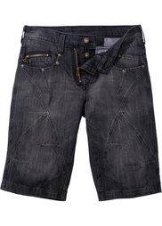 Джинсовые бермуды Regular Fit (голубой выбеленный «потертый») Bonprix
