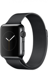 Apple Watch 38mm Space Black Stainless Steel Case with Milanese Loop Apple