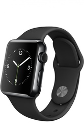 Apple Watch 38mm Space Black Stainless Steel Case with Sport Band Apple