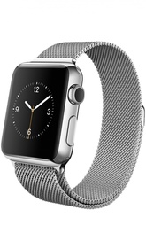 Apple Watch 38mm Silver Stainless Steel Case with Milanese Loop Apple